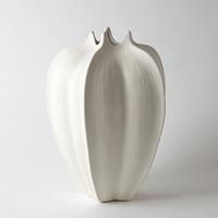 Florero fruit blanco grande forma catup