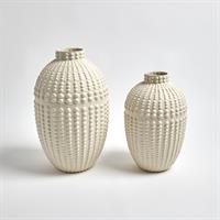 Jarron rustic crema grande