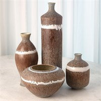 Bowl Tuscan collection marron con linea crema