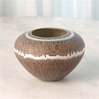 Bowl Tuscan collection marron con linea crema