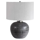 Lámpara de mesa mikel gris bajita