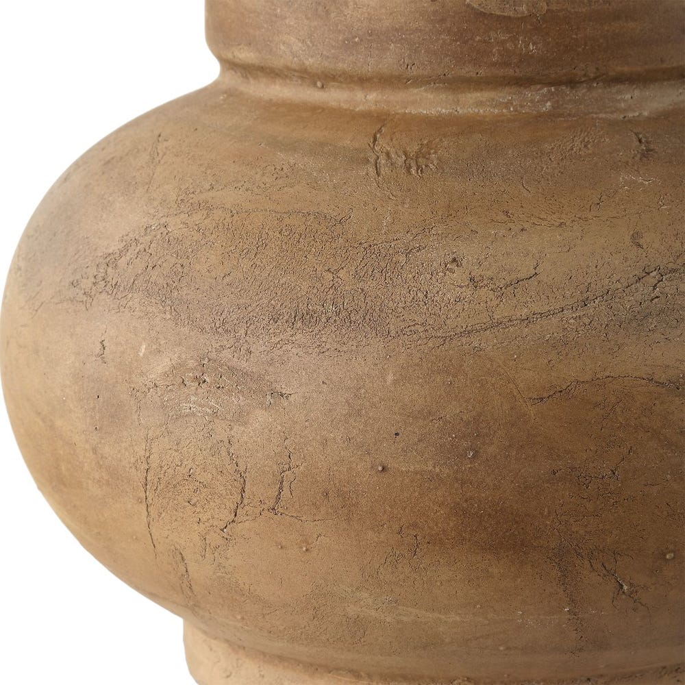Lámpara de mesa urbino crema rústica